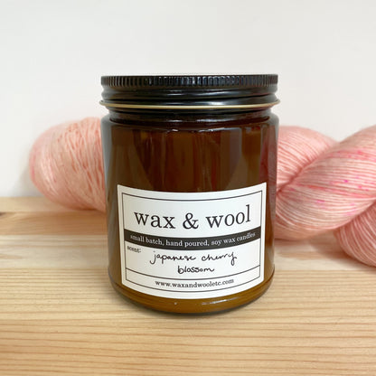 Wax and Wool candle