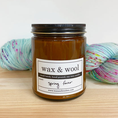 Wax and Wool candle